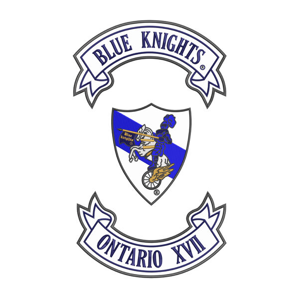 Blue Knights Rocker Patch - 3 Patches Set with or without LE MC Patches Thumbnail