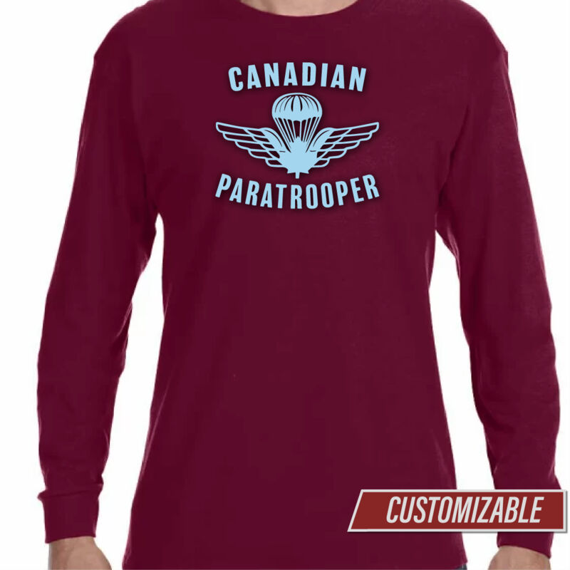 Long Sleeve Shirt w/Wings & "Canadian Paratrooper" Thumbnail