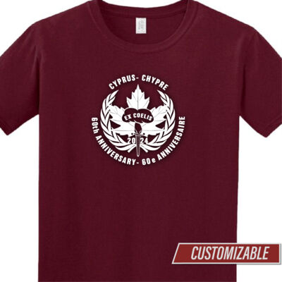 Cyprus 60th T-Shirt (logo in white) Thumbnail