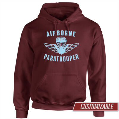 Hoodie w/Wings & "Airborne Paratrooper"  Thumbnail