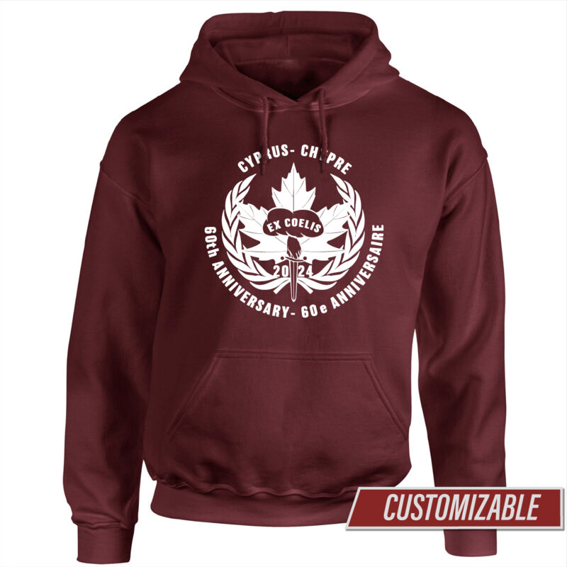 Cyprus 60th Hoodie (logo in white) Thumbnail