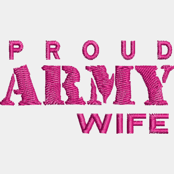 Proud ARMY Wife (1.35" x 2.5") Thumbnail