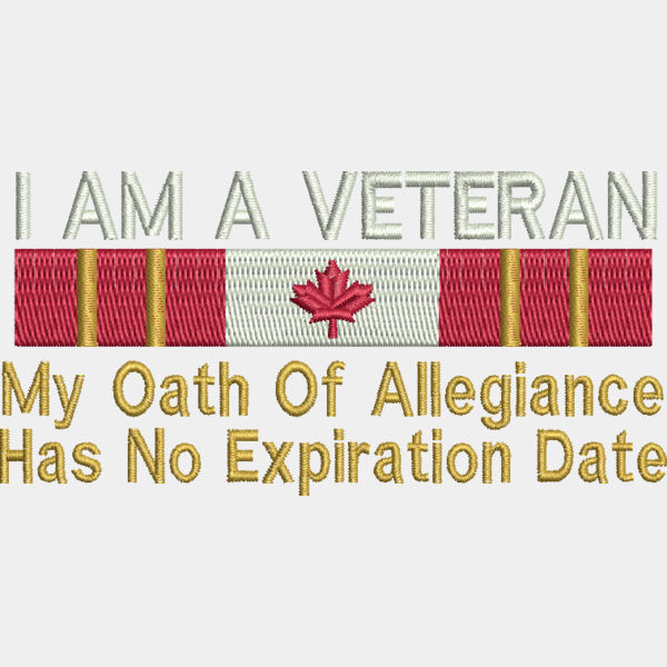 9043 I Am A Veteran Oath of Allegiance 2 in x 3 95 in Thumbnail