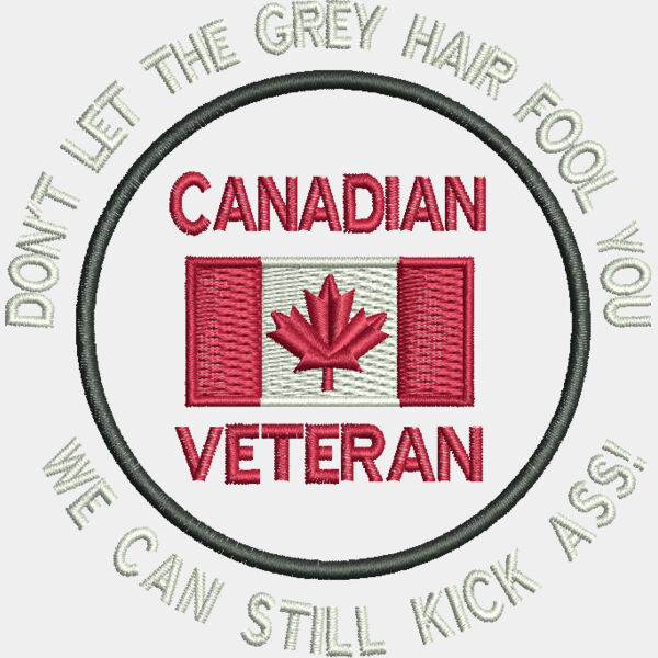 9082 Canadian Veterans Kick Ass 3 5 in x 3 5 in Thumbnail