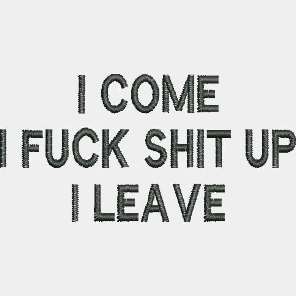 9155 I come I Leave 1 2 x 2 5 Thumbnail