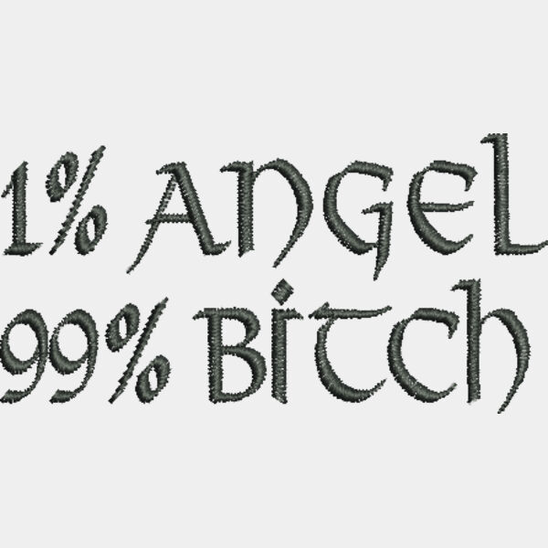 1 angel 99 bitch 1 2 in x 2 3 in Thumbnail