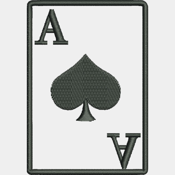 9305 Ace of Spades 3 5 in x 2 4 in Thumbnail