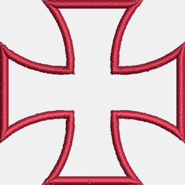 9303 Iron Cross Patch 2 13 in x 2 13 in Thumbnail