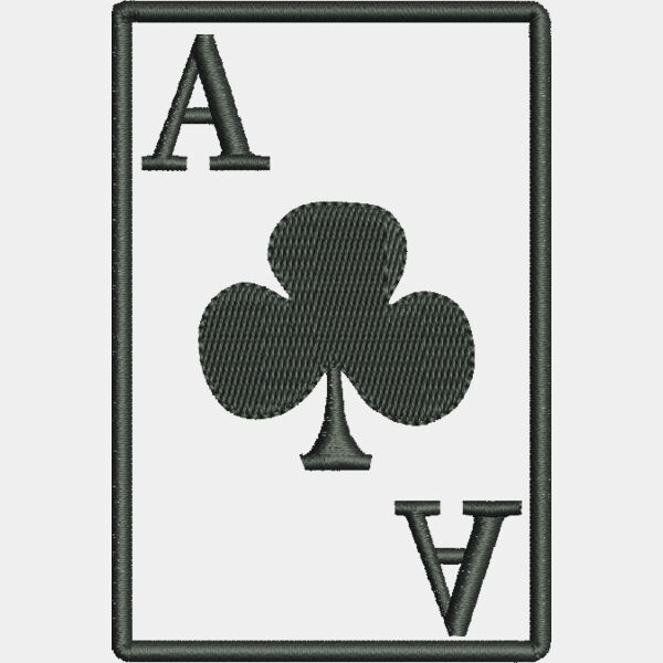 9305 Ace of Clubs 3 5 in x 2 3 in Thumbnail