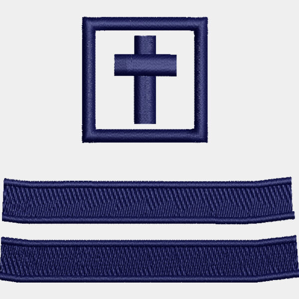 Captain with Christian Cross with Border Stripes 77x69 Thumbnail