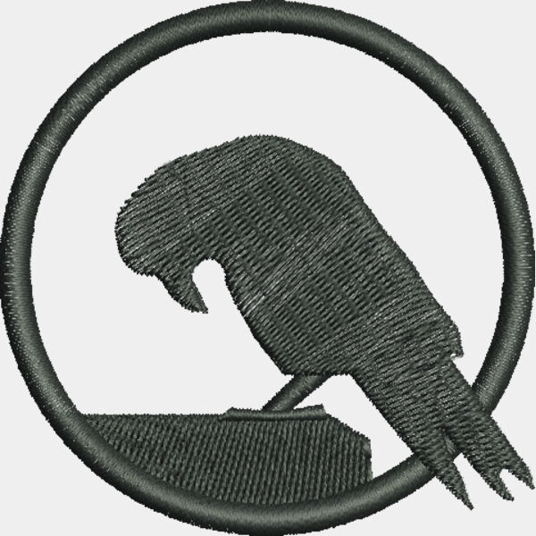 9050 Bird Silhouette Badge 2 5 in x 2 5 Thumbnail