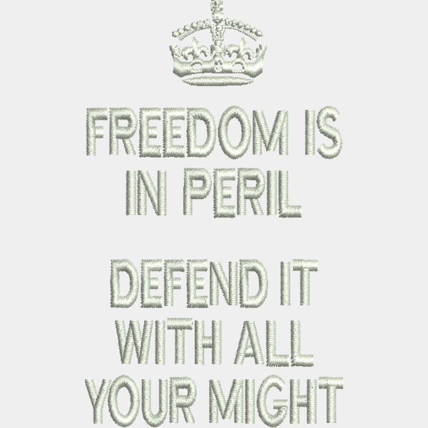 Freedom is Peril 3 5 in x 2 15 in Thumbnail