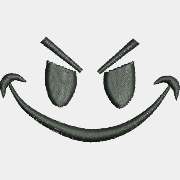Evil Smiley 1 5 in x 2 5 in Thumbnail