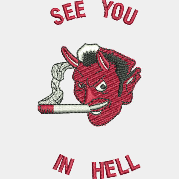 9253 See You In Hell 3 5 in x 2 in Thumbnail