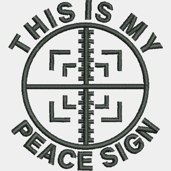 9203 Peace Sign 2 6 in x 2 3 in Thumbnail