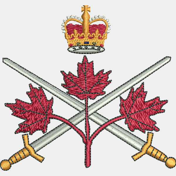 9167 Canadian Army Badge 2 9 in x 3 2 in Thumbnail