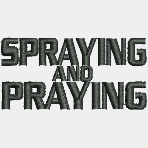 9161 Spraying and Praying 1 25 in x 2 5 in Thumbnail