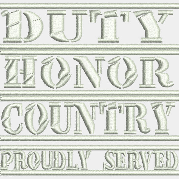 9544 Duty Honor Country 3 5 in x 3 6 in Thumbnail