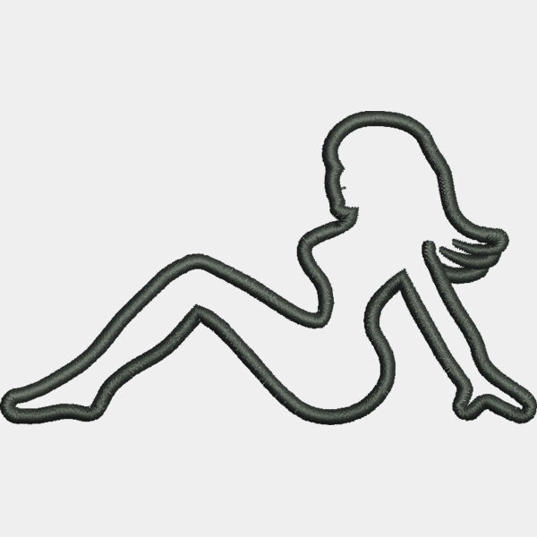 9267 Mud Flap Girl 2 3 in x 4 in Thumbnail