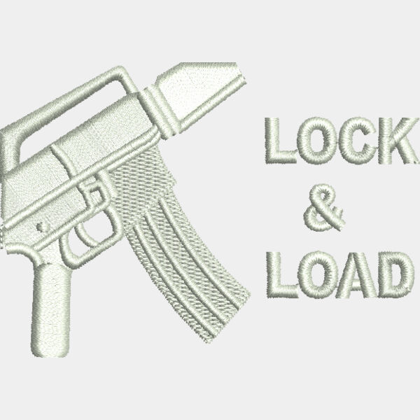 9243 Lock and Load 2 3 in x 3 25 in Thumbnail