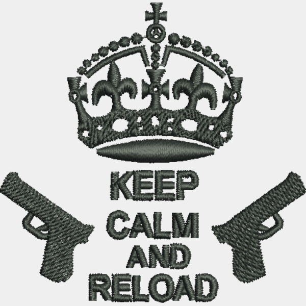 9215 Keep Calm and Reload 2 7 in x 2 75 in Thumbnail