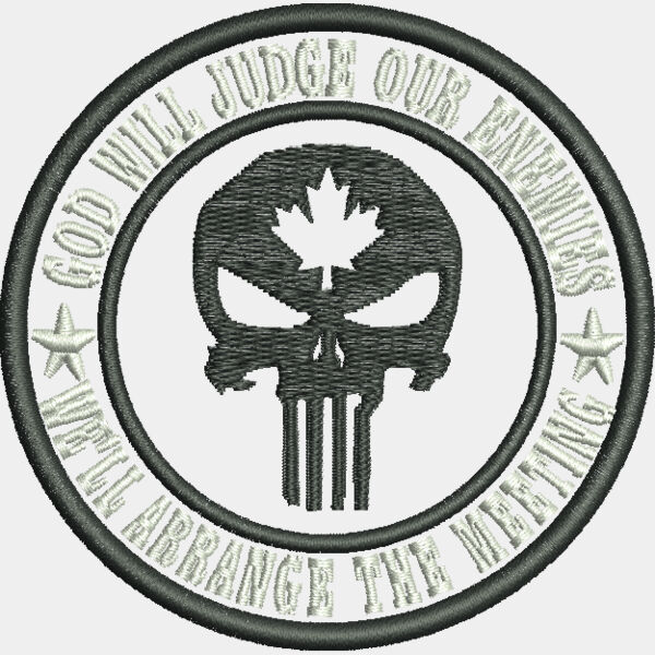 9047 Punisher Skull Patch 3 2 in x 3 2 in Thumbnail