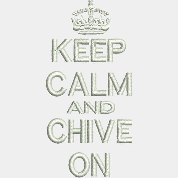 9045 Keep Calm Chive On Patch 3 6 in x 1 Thumbnail