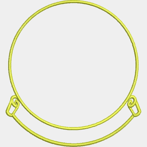 .Circle With a Scroll 3x3.2inches Thumbnail