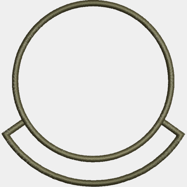 .Circle With a Scroll 3.4X3.5 inches Thumbnail