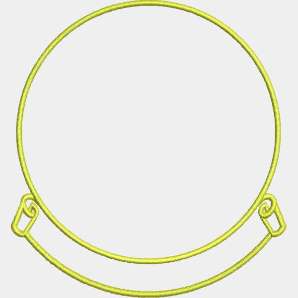 .Circle With a Scroll 3.72x3.5inches Thumbnail