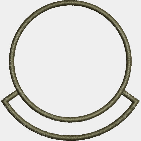 .Circle With a Scroll 3X3.1 inches Thumbnail