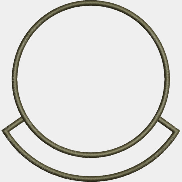 .Circle With a Scroll 4.55X4.4 inches Thumbnail