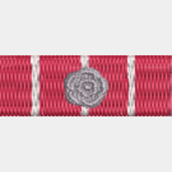 129 Canadian Decoration Silver Rosette  medal ribbons  Thumbnail