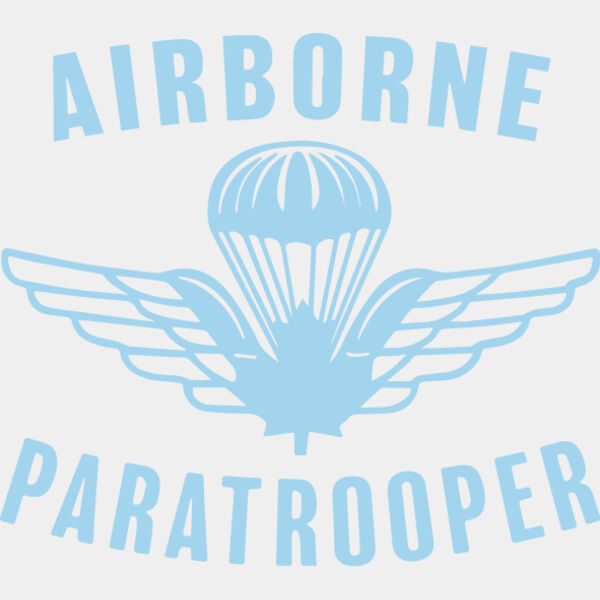 Wings with Airborne Paratrooper text Thumbnail