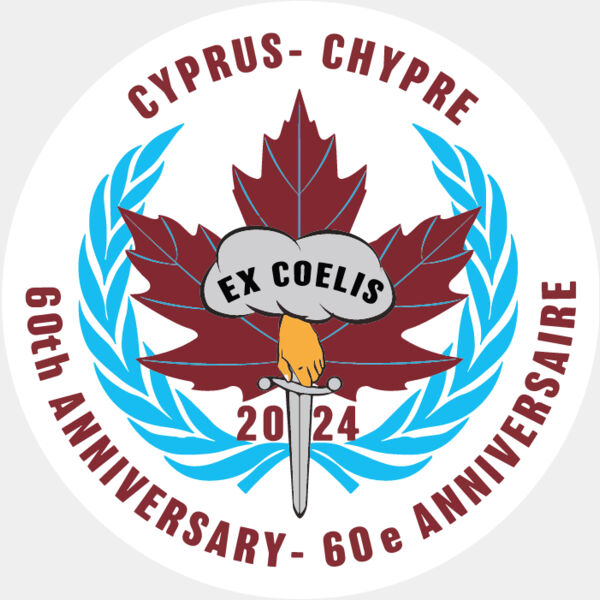 Cyprus 60th (Coloured logo on White Circle) Thumbnail