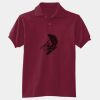 Airborne Adult 50/50 EcoSmart® Jersey Knit Polo With AB Crest With Upper Lower Text With Enhanced Feather Group Thumbnail