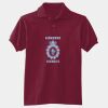 Airborne Adult 50/50 EcoSmart® Jersey Knit Polo With AB Crest With Upper Lower Text With Enhanced Feather Group Thumbnail